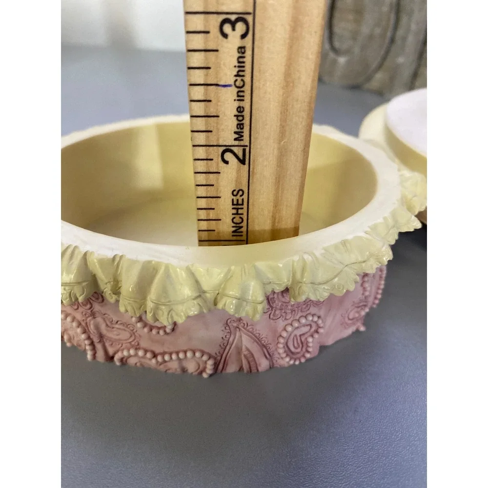 The San Francisco Music Box Company Oval Rose‎ Music Box Trinket Dish